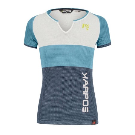 Женская футболка Karpos Moved Evo W Jersey бело-морская